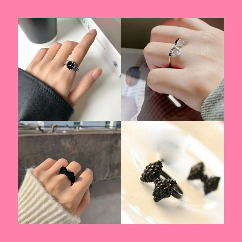 Jual Cincin ala Korea Cincin Pita Cincin Pita Beludru Cincin Kacamata