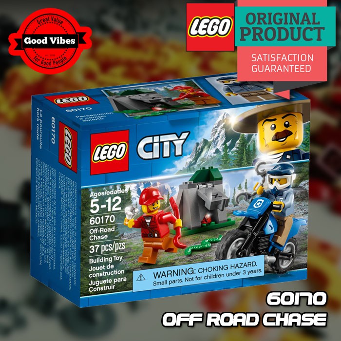 Jual LEGO Original CITY 60170 Off Road Chase Mainan Anak Edukasi