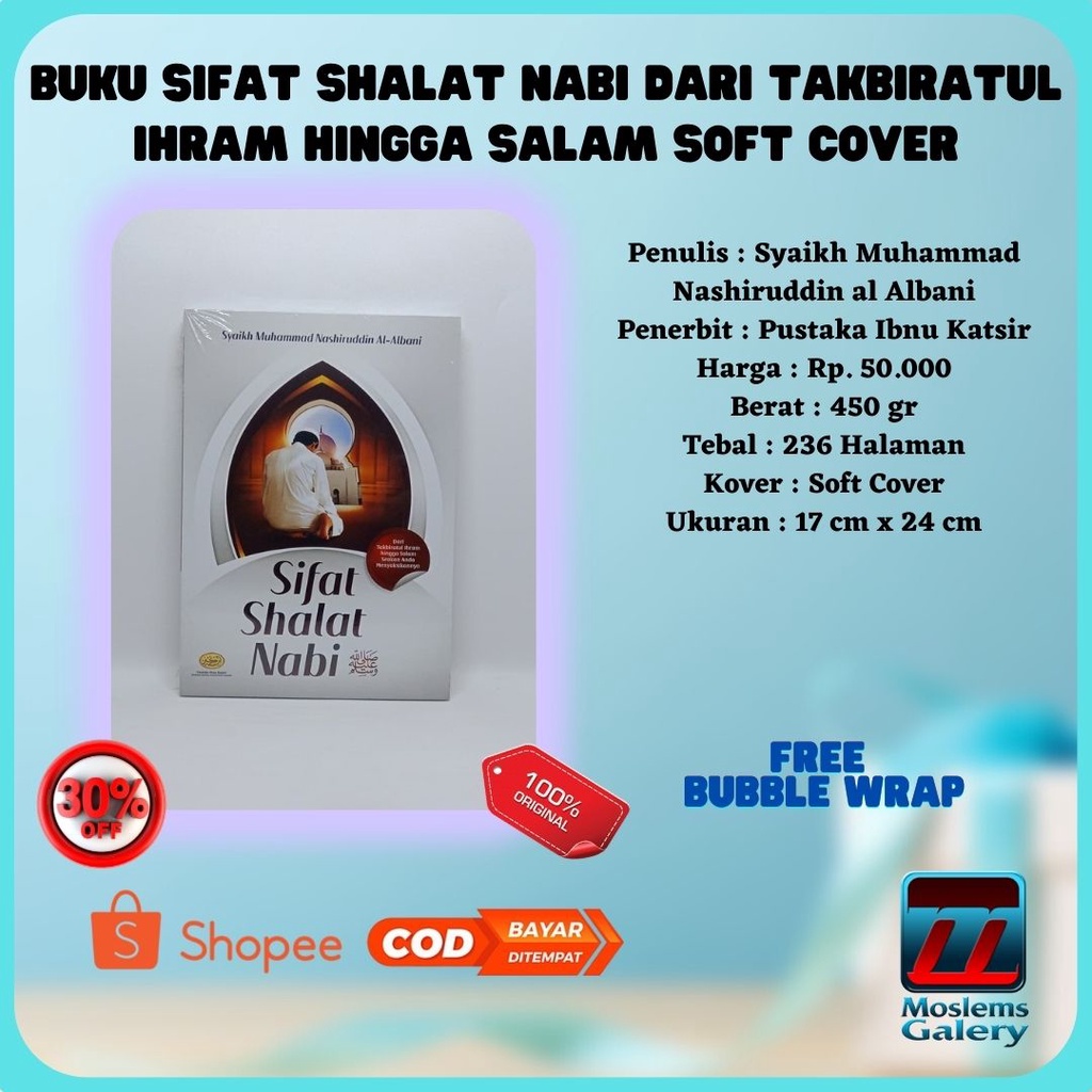 Jual Buku Sifat Shalat Nabi Dari Takbiratul Ihram Hingga Salam Soft ...