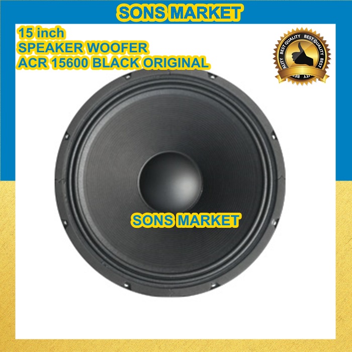 Jual SPEAKER WOOFER ACR 15600 BLACK 15 inch 15inch Hitam ORIGINAL