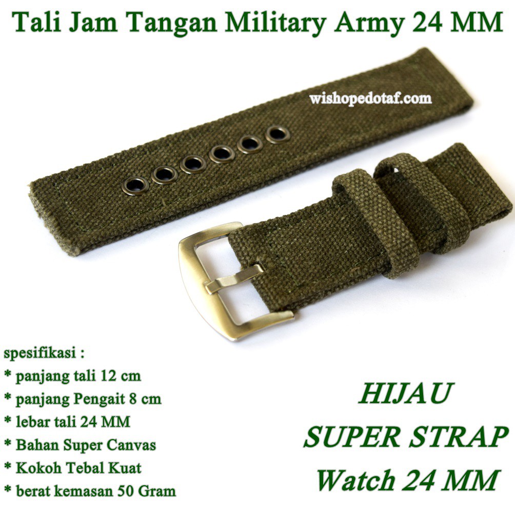 Jual Tali Jam Original Military Army 24 MM | Shopee Indonesia