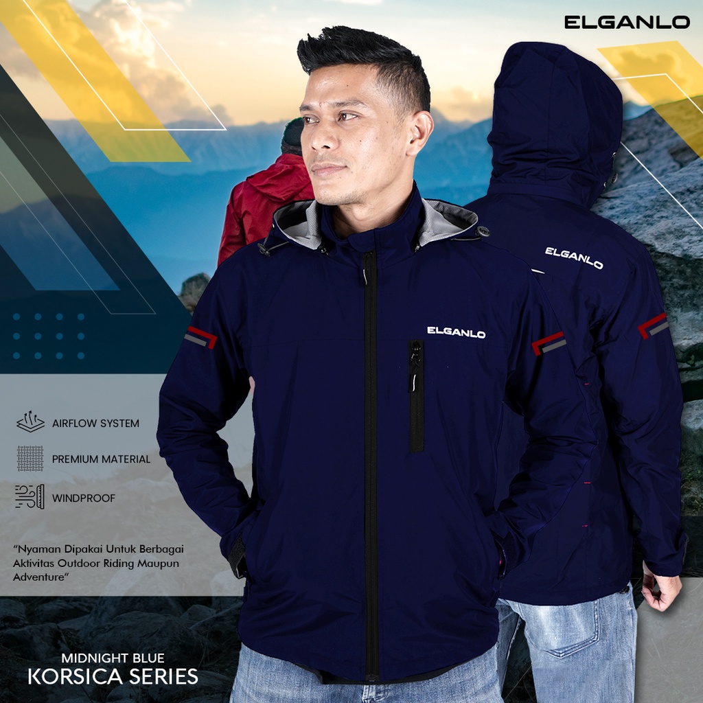 Jual ELGANLO - Jacket Pria Jeket Wanita Jaket Windproof Jaket Riding ...