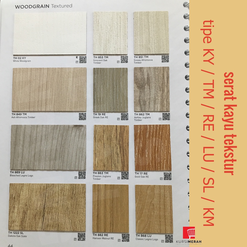 Jual TACO HPL Woodgrain Textured Serat Kayu Tekstur Kode KY / TM / RE ...