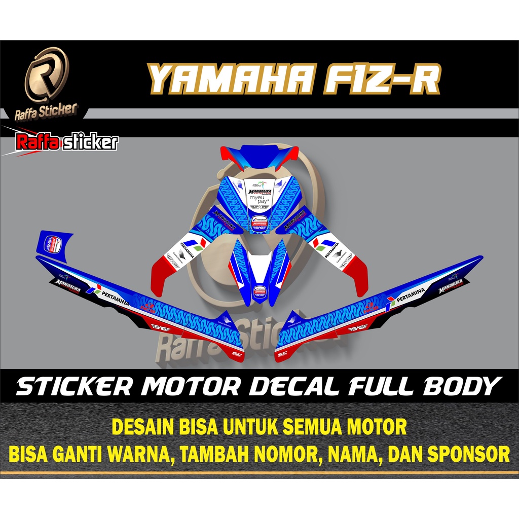 Jual Decal Sticker Yamaha FIZR Full body - Dekal Stiker FIZR desain ...