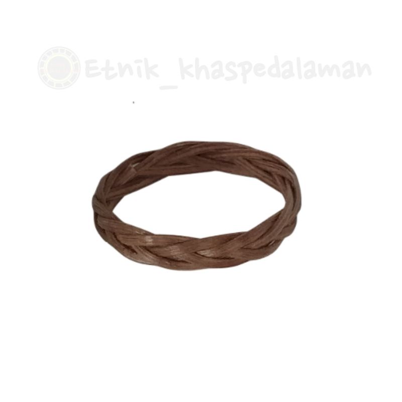 Jual Cincin Simpai Anyaman 3 Single Coklat Resam/Rotan Asli - Kerajinan ...