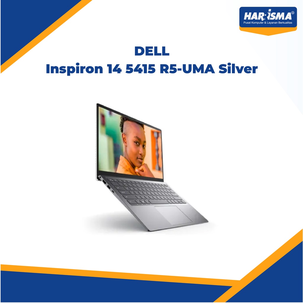 Jual Dell Inspiron 14 5415 R5-UMA Silver Ryzen 5-5500U/8GB DDR4