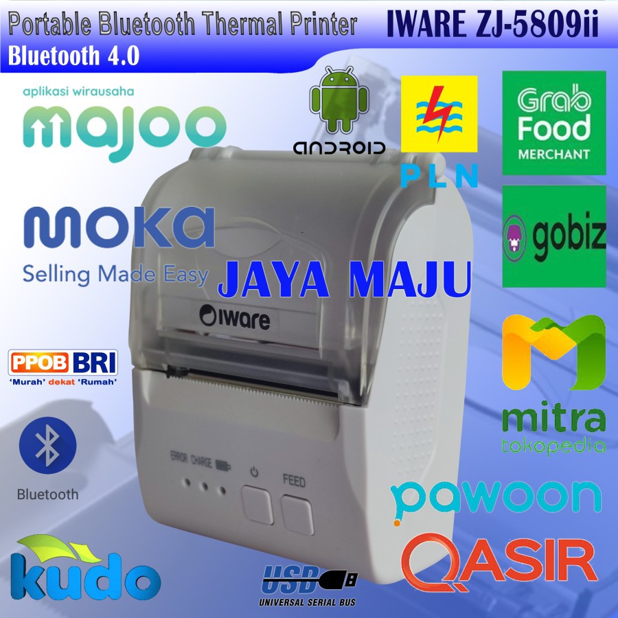 Jual MINI PRINTER THERMAL BLUETOOTH IWARE ZJ-5805ii ZJ-5809ii ZJ5809 ...