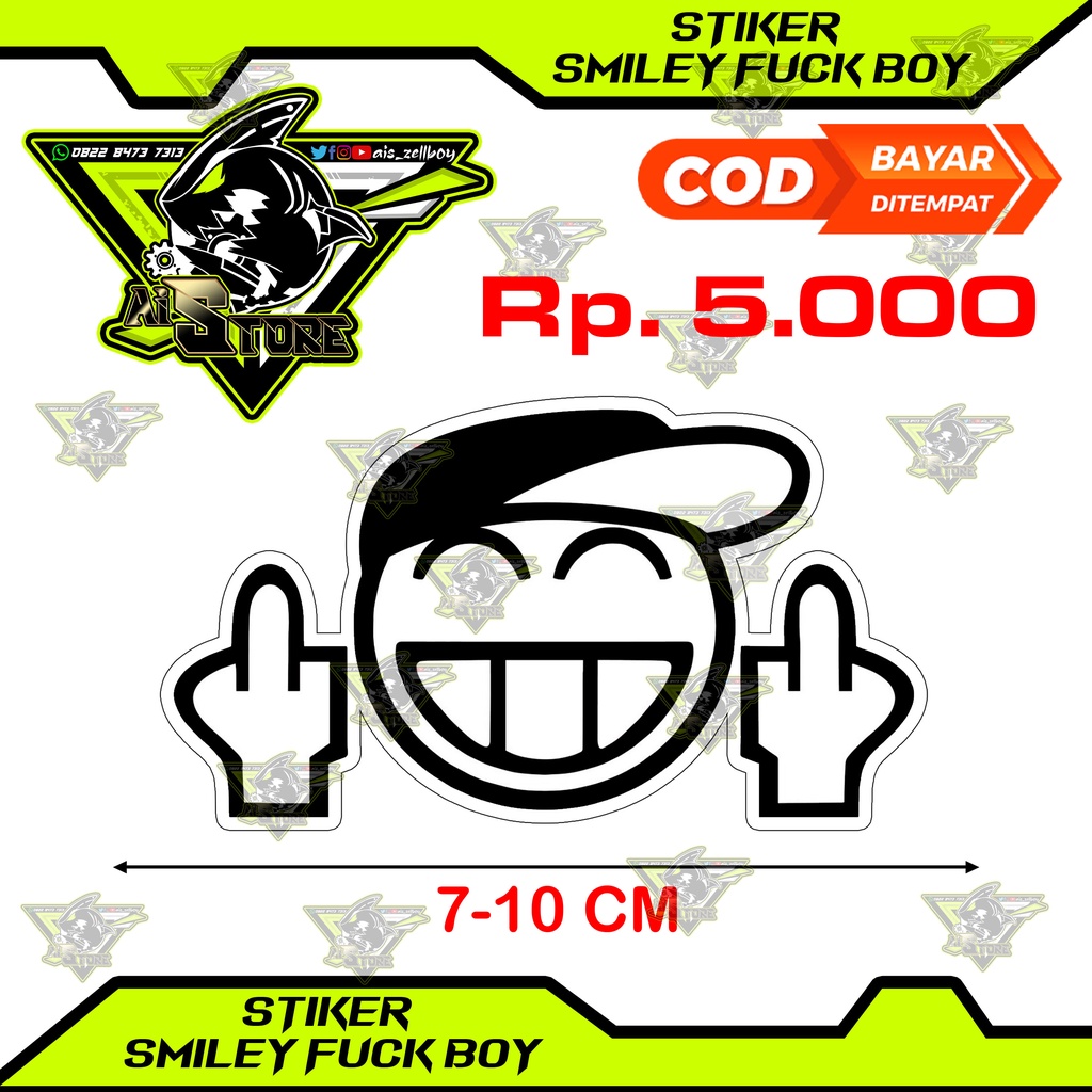 Jual Stiker Smiley Fuck Boy Shopee Indonesia