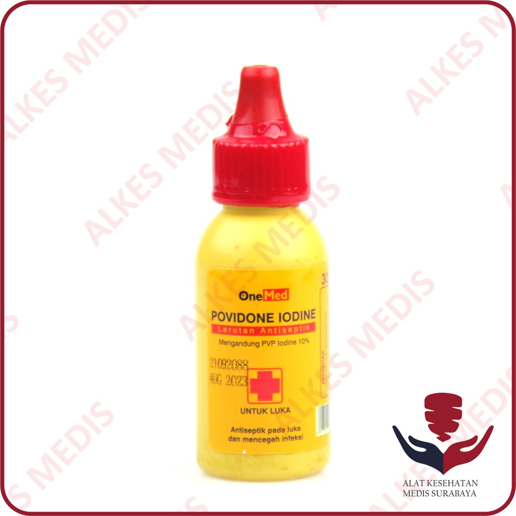 Jual Povidone Lodine OneMed 30 ml Obat Luka Merah Sejenis Betadine ...