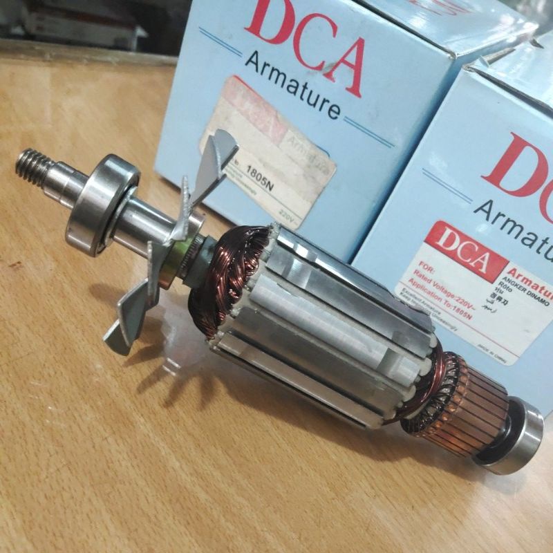 Jual 1 Paket Rotor 1805 N DCA 2 Bearings Depan Belakang | Angker ...