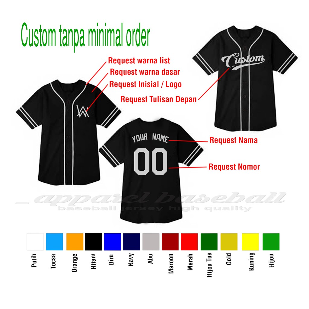 Promo Baju baseball jersey baseball dodgers salur navy Pria Wanita Diskon  20% di Seller Dunia Aksesoris - Karanganyar, Kota Bandung