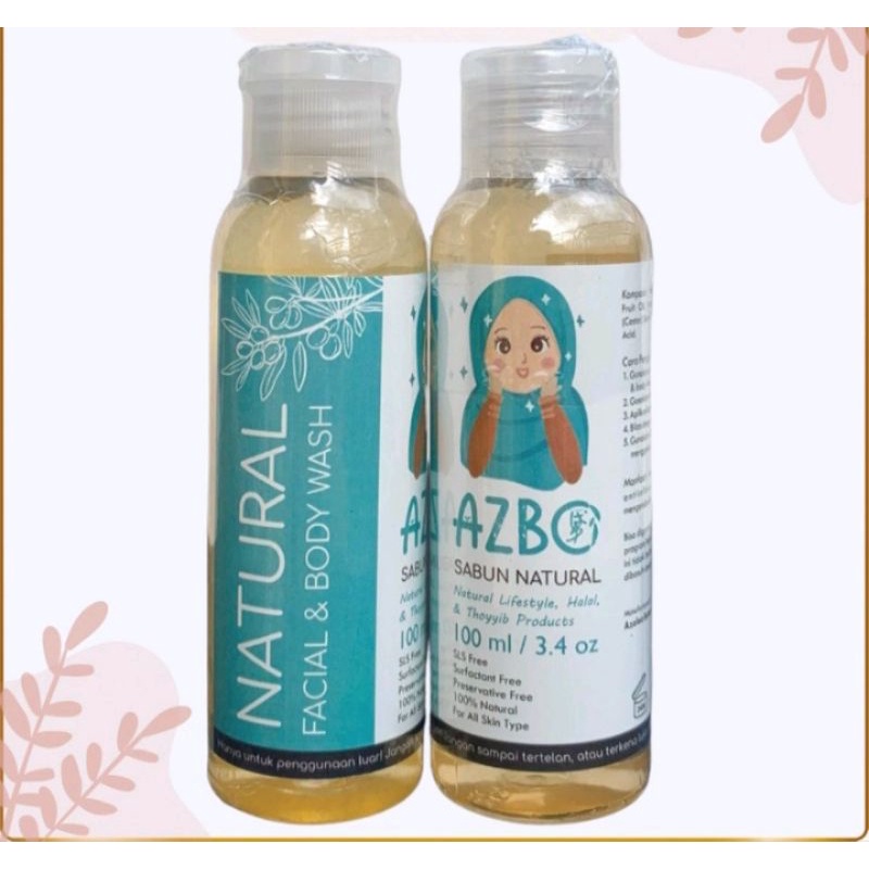 Jual Azbo Natural Facial & Body Wash 100 ml | Shopee Indonesia