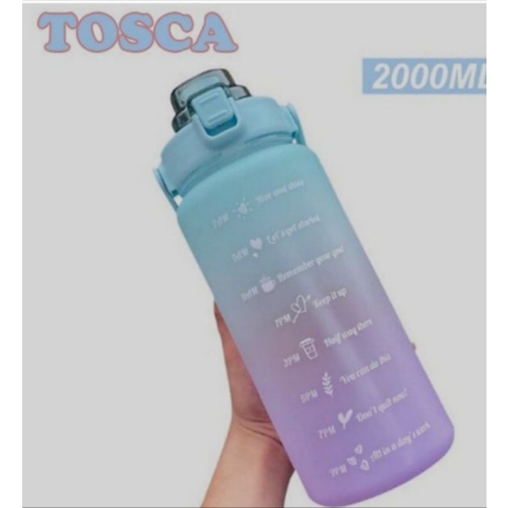 Jual Botol Minum 2 Liter Rainbow / Tempat Minum Warna Gradasi | Shopee ...