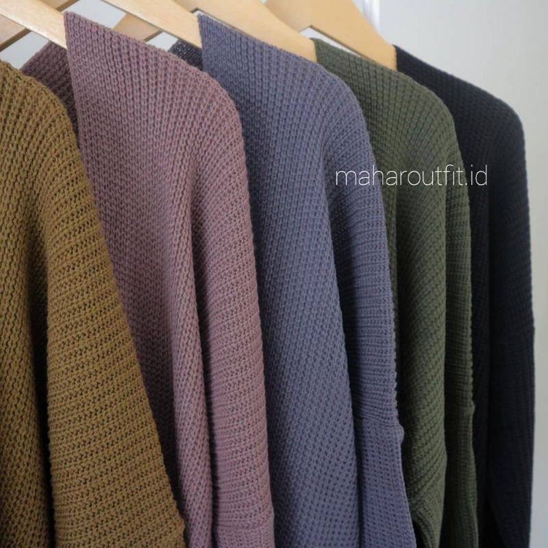 Jual CARDIGAN RAJUT TEBAL OVERSIZE / OUTER RAJUT / BEST SELLER ...