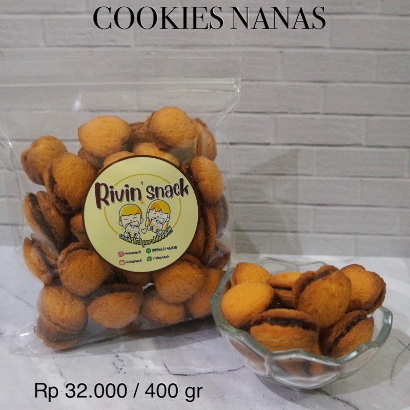 Jual Cookies Nanas Gr Kue Nastar Hati Jadul Shopee Indonesia