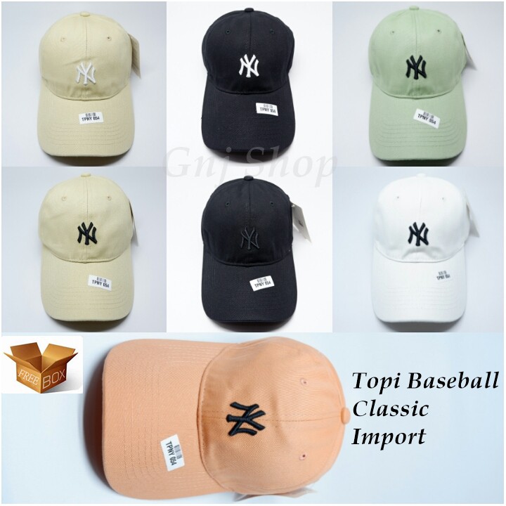 Jual Topi Baseball New TPNY054 Classic Import Free Box Unisex | Shopee ...