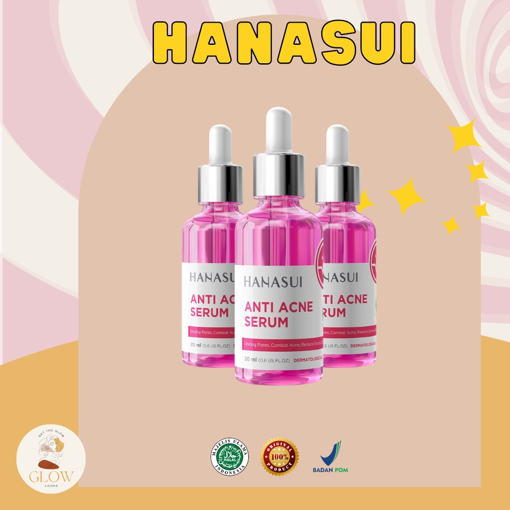 Jual HANASUI Anti Acne Serum New Look & Improved Formula 20ml (100% ...