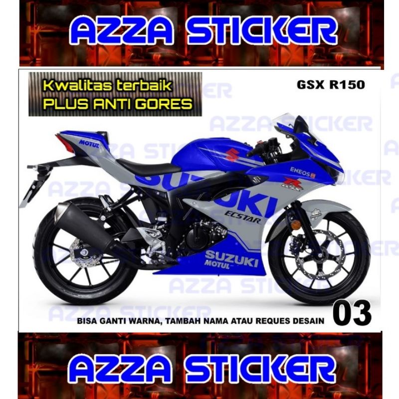 Jual Stiker Dekal Gsx R150 Striping Motor Gsx R150 Full Sticker Decal ...