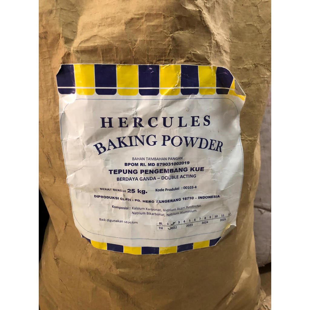 Jual Baking Powder Hercules Kemasan Repack 1 kg | Shopee Indonesia