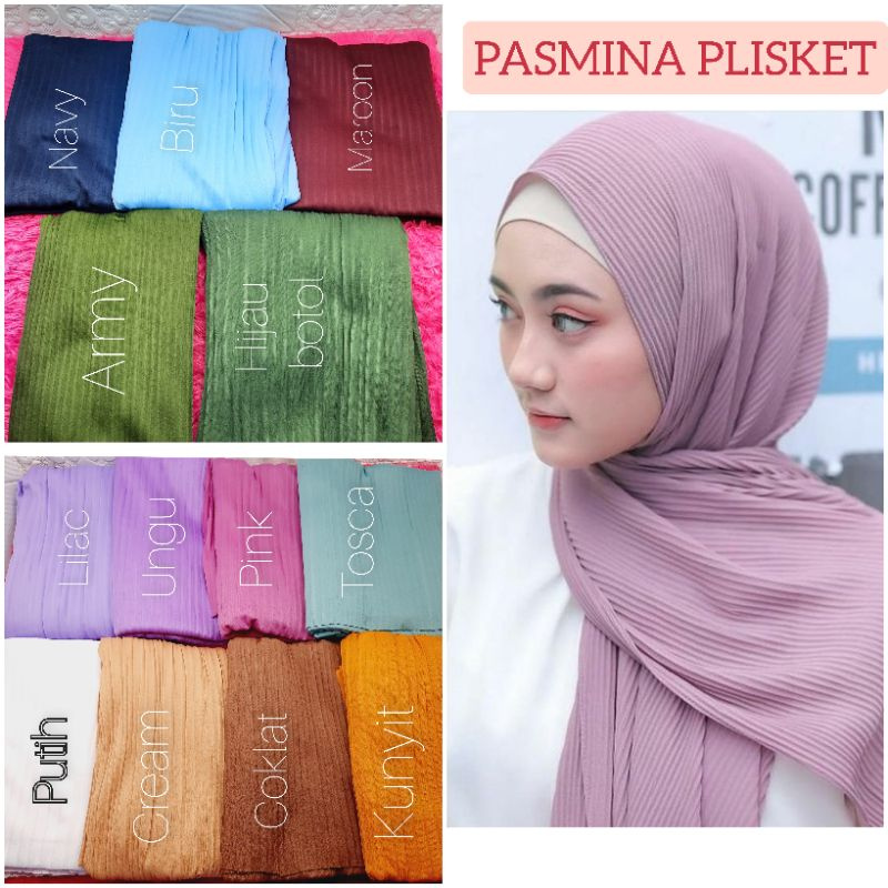 Jual PASMINA PLSIKET FULL PLISKET | Shopee Indonesia