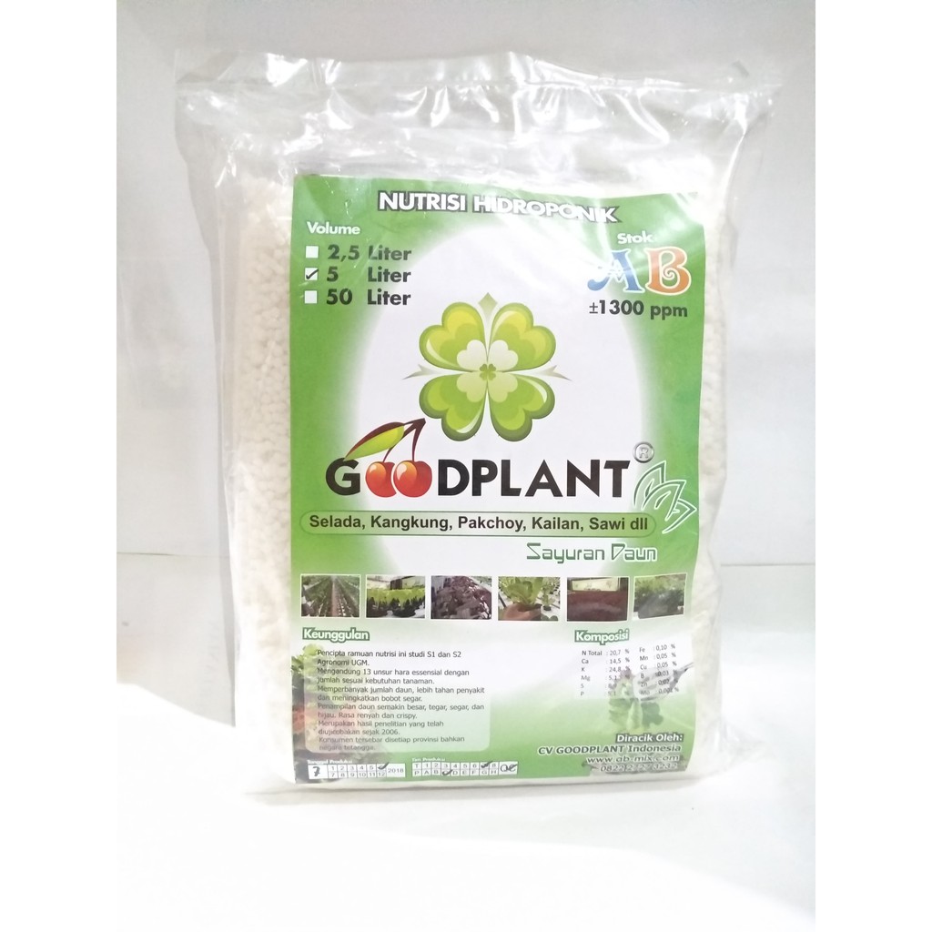 Jual Nutrisi Hidroponik Ab Mix Good Plant L Sayuran Daun Hijau