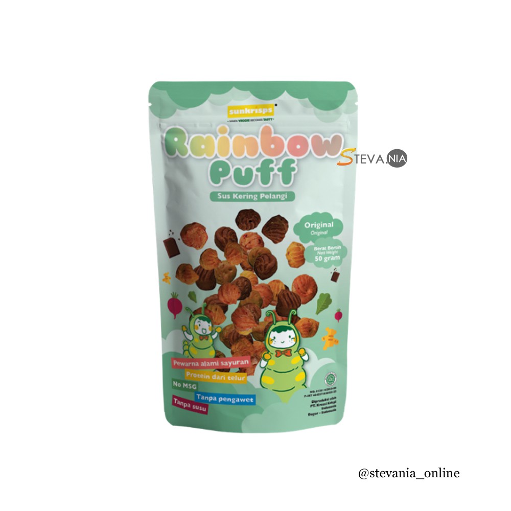 Jual Sunkrisps Rainbow Puff Original 50GR Original | Shopee Indonesia