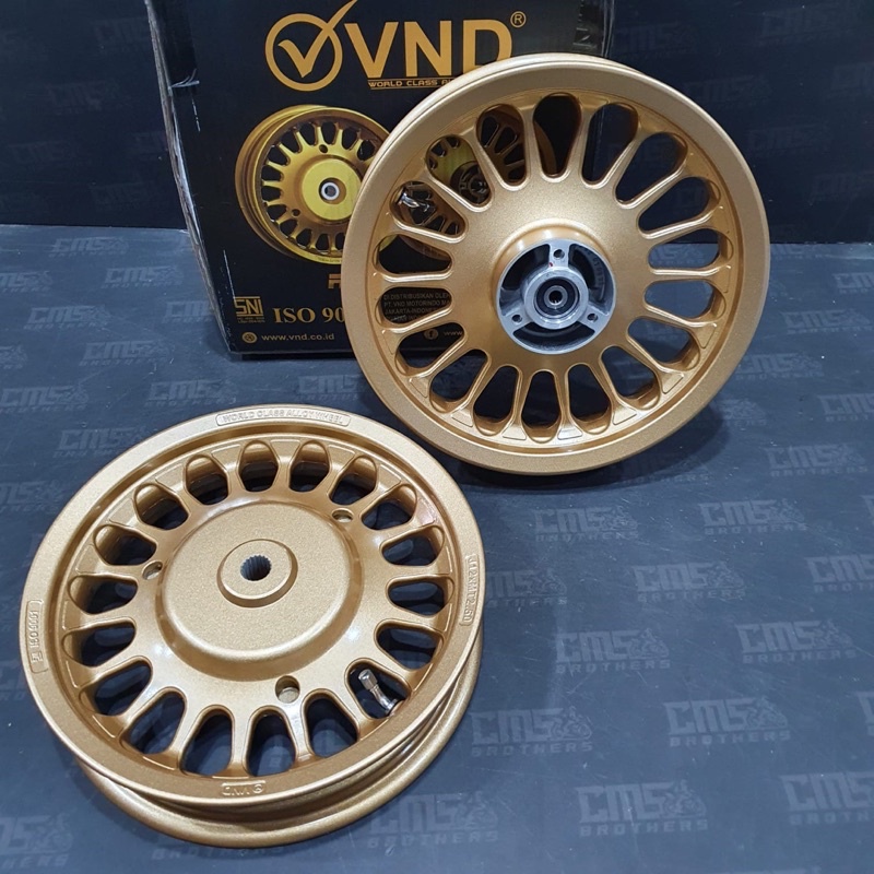 Jual Velg Velek Racing VND Roulette Ring 12 Yamaha Fazzio Gold Matte ...