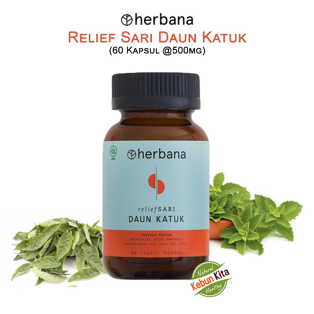 Jual Herbana Relief Sari Daun Katuk 60 Kapsul Shopee Indonesia