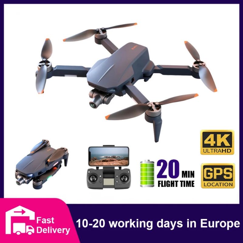 Jual Drone gps murah lipat icat5 pro 4k kamera 2axis gimbal brushless