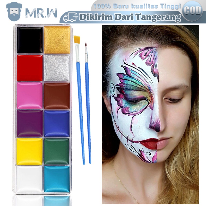 Jual 12 Warna Body Face Painting Cat Wajah Painting Wajah Body Painting