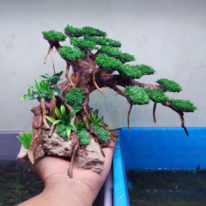Jual Bonsai Sintetis Aquarium Aquascape Murah Shopee Indonesia