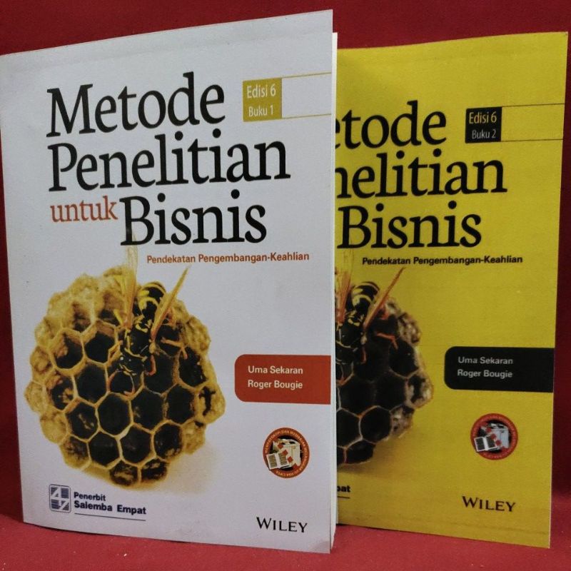 Jual Paket 2 Buku Metode Penelitian untuk Bisns Edisi 6 Buku 1 & 2 By