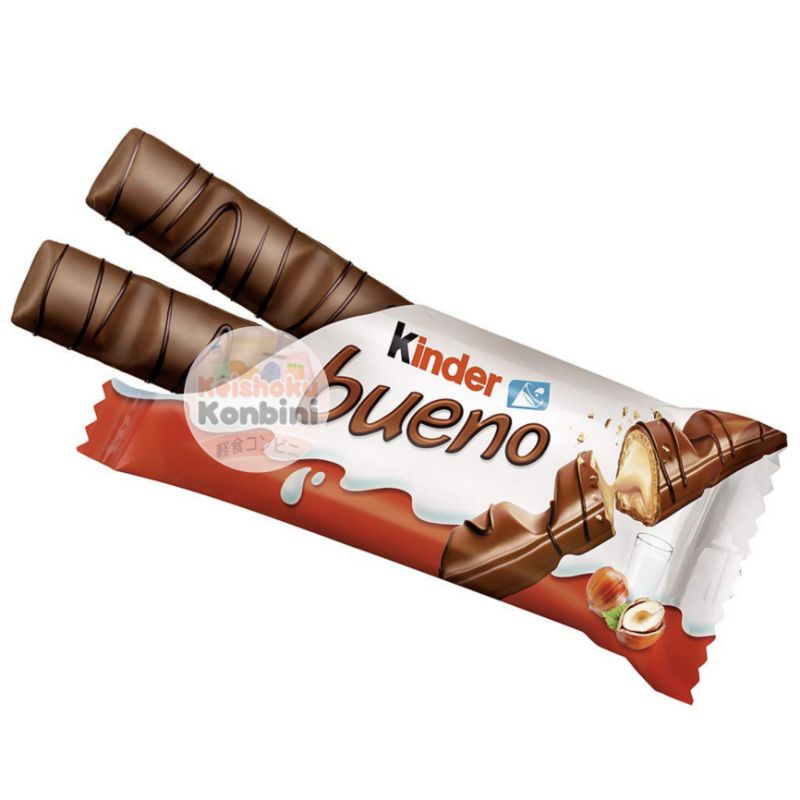 Jual Kinder Bueno Wafer Chocolate 43g / snack impor / snack / wafer ...