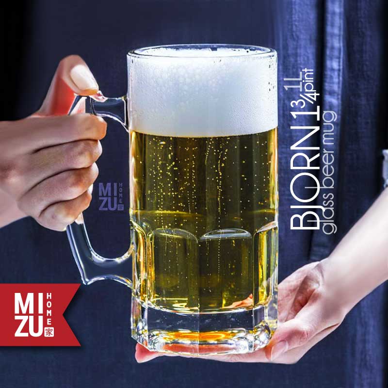 Jual Mizu Bjorn 175 Pint Glass Beer Mug Oktoberfest Mug Gelas Kaca Jumbo Gelas Bir Besar Gelas 7112