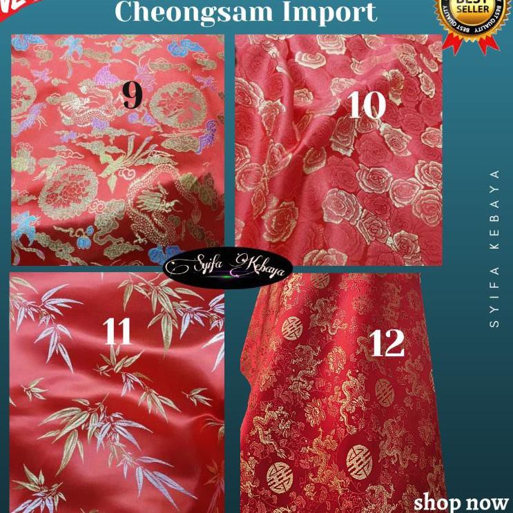 Jual sales kain cheongsam