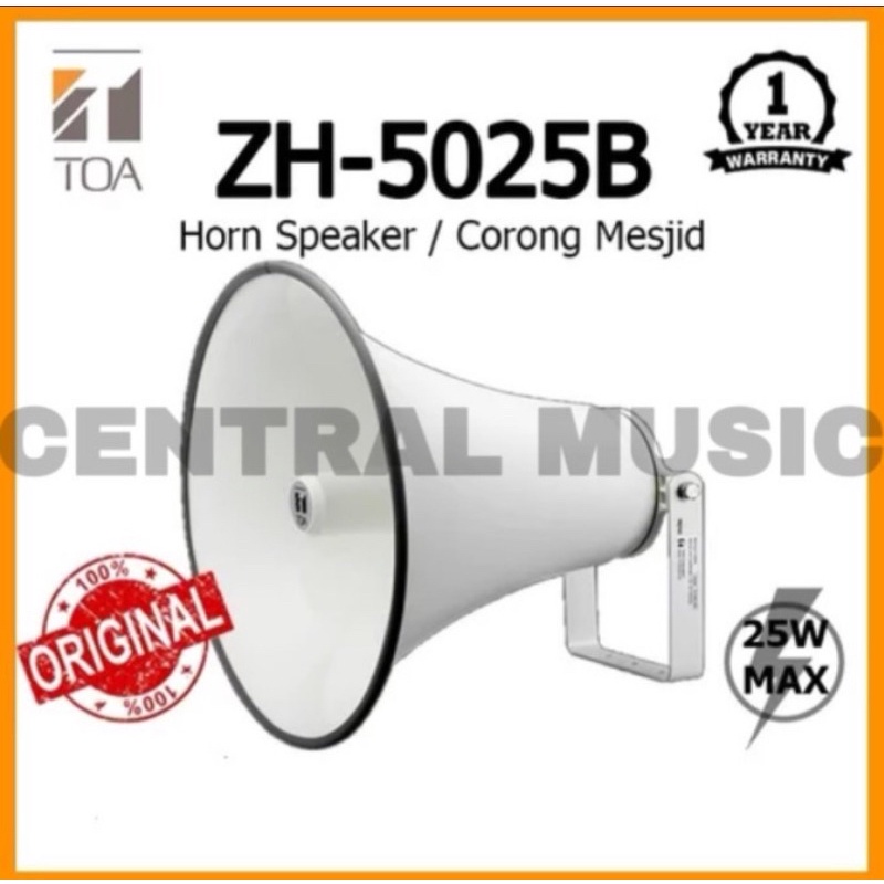 Jual HORN SPEAKER CORONG TOA MASJID BESAR MODEL ZH-5025B ASLI MERK TOA