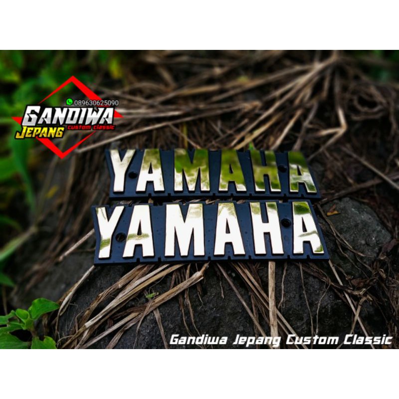 Jual Emblem Tangki Tengki Yamaha Rx Special Rx Spesial Gold Emas Model Baut Rx S Yt Shopee