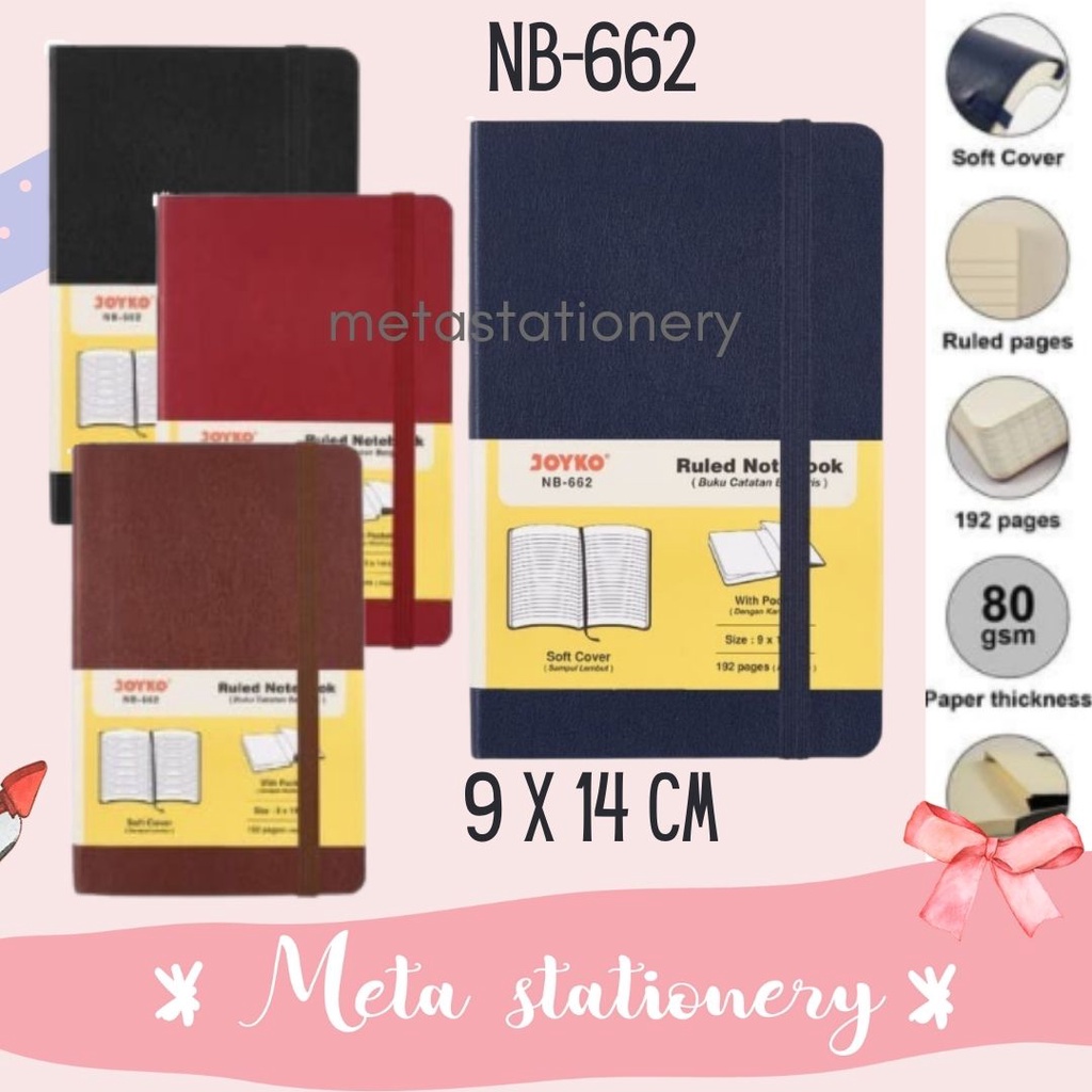 Jual Ruled Notebook / Buku Catatan Bergaris NB-662 ( 192 Halaman ...