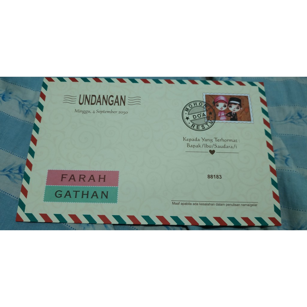 Jual Kartu Undangan No. 88183 | Shopee Indonesia
