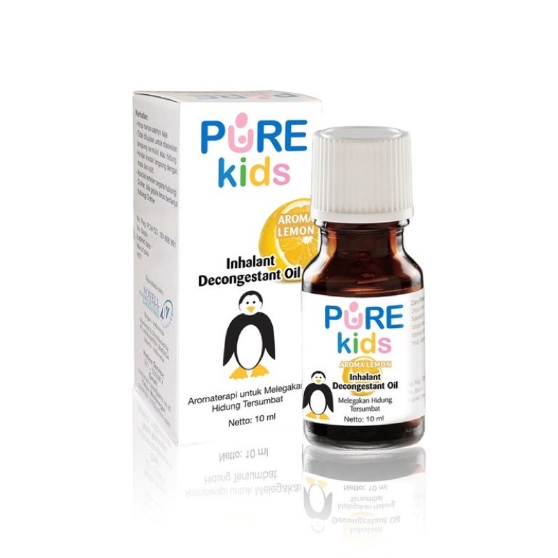 Jual Pure Kids Pure Baby Inhalant Decongestant Oil 10ml (Lemon ...