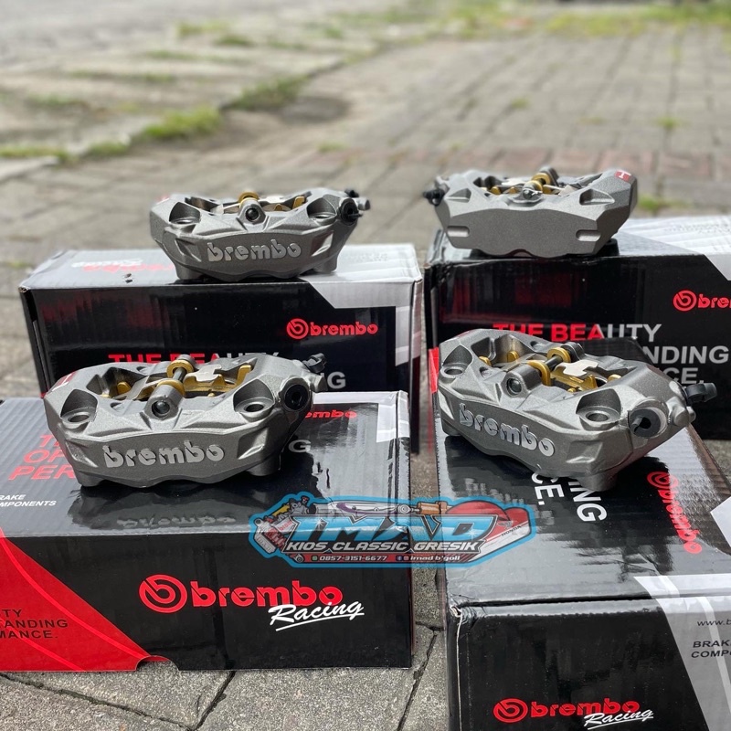 Jual Kaliper Brembo M432 Original BaruSet Breket CNC PNP Shock Ninja R ...