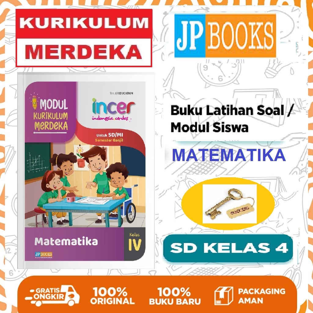 Jual Diskon Buku Modul Latihan Soal Incer Matematika Sd Mi Kelas 4 Kur