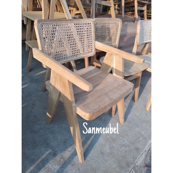 Jual Joywood Kursi Retro Jeanneret Chair Kursi Rotan Kursiretro Shopee Indonesia