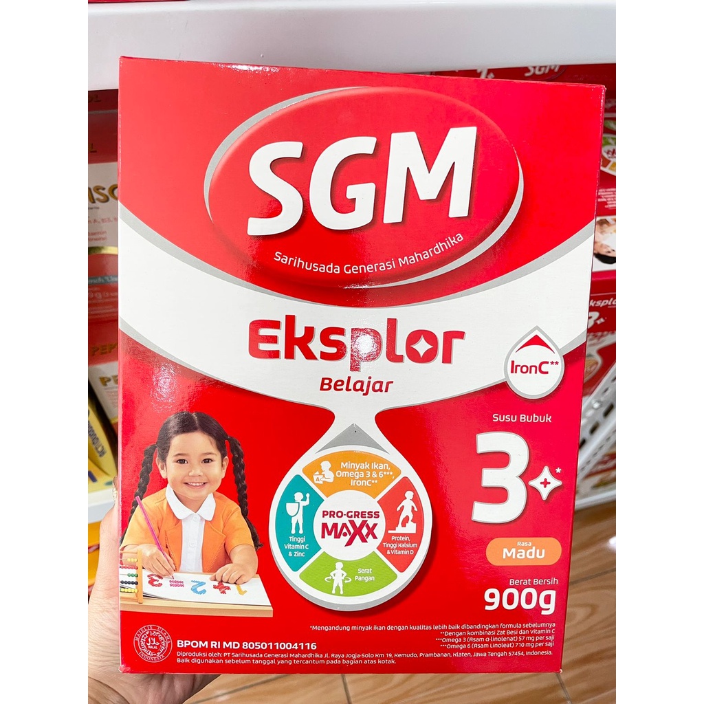 Jual SGM Eksplor 3+ 900gr VANILLA / MADU | Shopee Indonesia