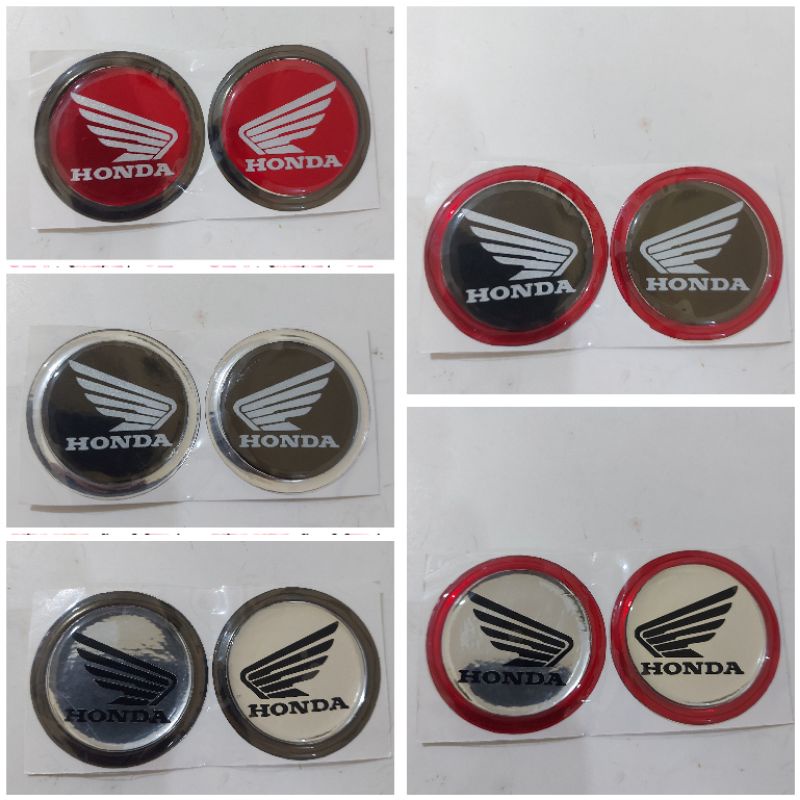 Jual Sticker Emblem Honda Sayap Bulat Timbul | Shopee Indonesia