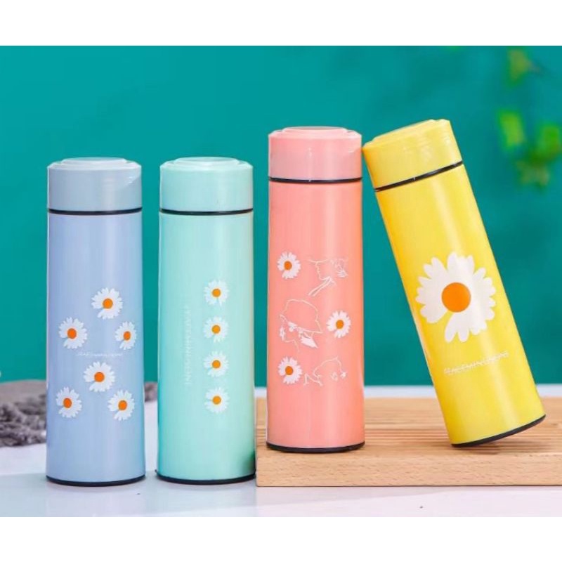 Jual New Botol Minum Kaca Motif Daisy Shopee Indonesia 6873