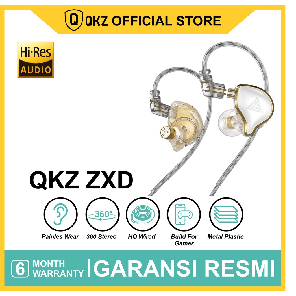 Jual QKZ ZXD with Mic HIFI Sound Flagship In Ear Monitor Earphone IEM ...