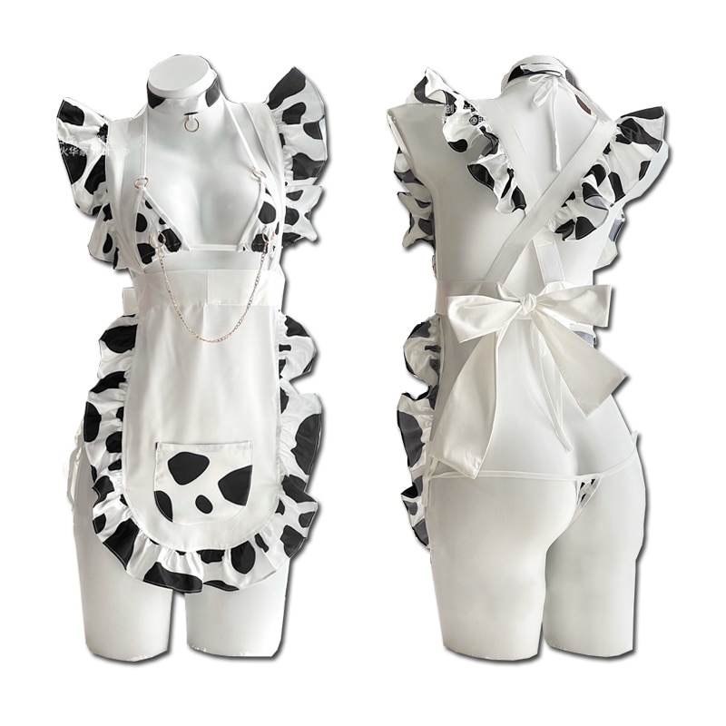 Jual PREORDER Sexy Lingerie Cute Cow Maid Outfit Cosplay Costume Bikini Swimsuit Anime Swimwear ...