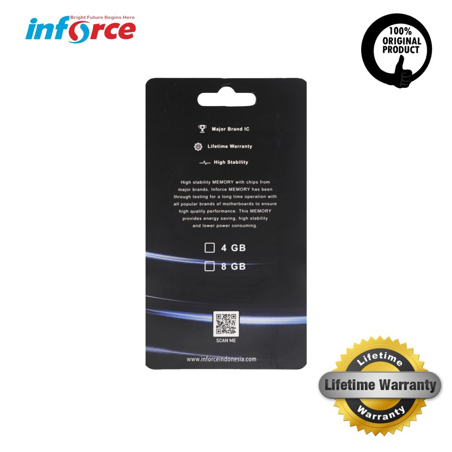 Jual Inforce Memory RAM 4GB / 8GB DDR3L For Notebook NB Laptop 1600MHZ ...