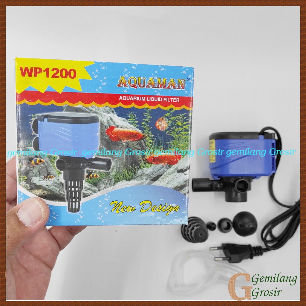 Jual Power Head Pompa Celup Akuarium Aquaman WP1200 Mesin Pompa Air